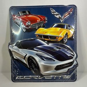 Corvette metal sign